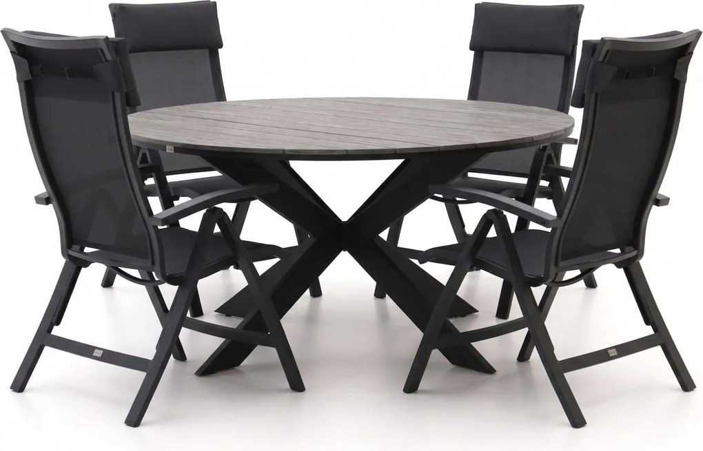 Diningset Bellagio  | 5 personen | Tuinset polywood | 6-delig | Kees Smit Tuinmeubelen