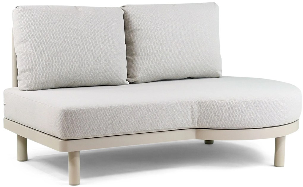 Hoek loungeset 5 personen Aluminium/rope Taupe  Santika Furniture Santika