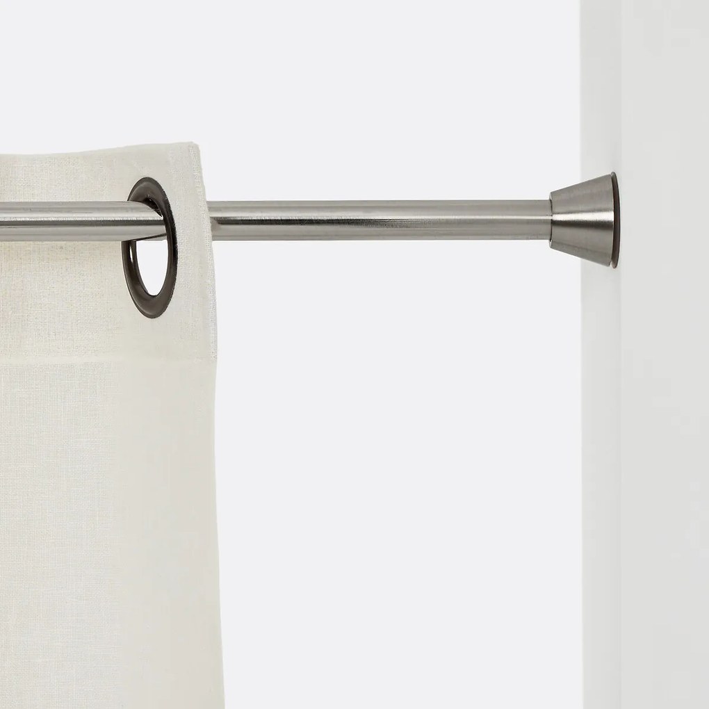 Uitschuifbare push-fit gordijnroede 120/210 cm
