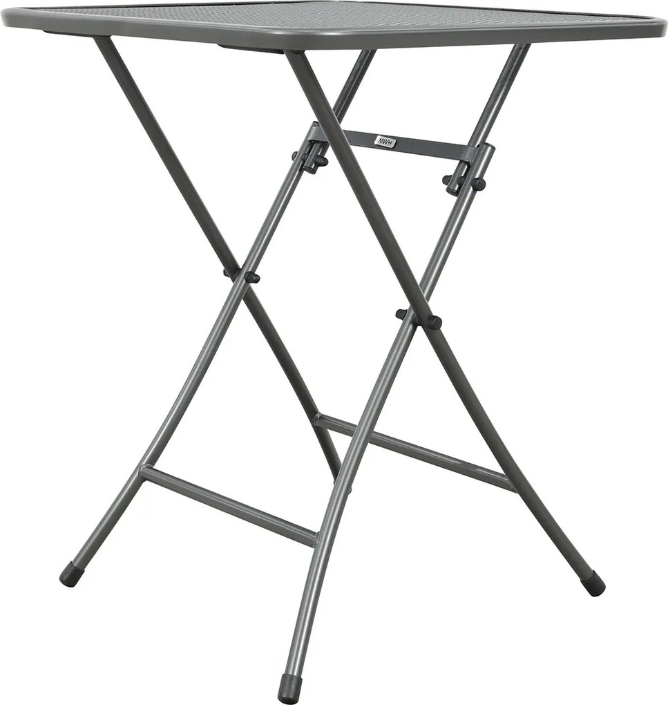 Café strekmetaal klaptafel 60x60 cm. - Antraciet