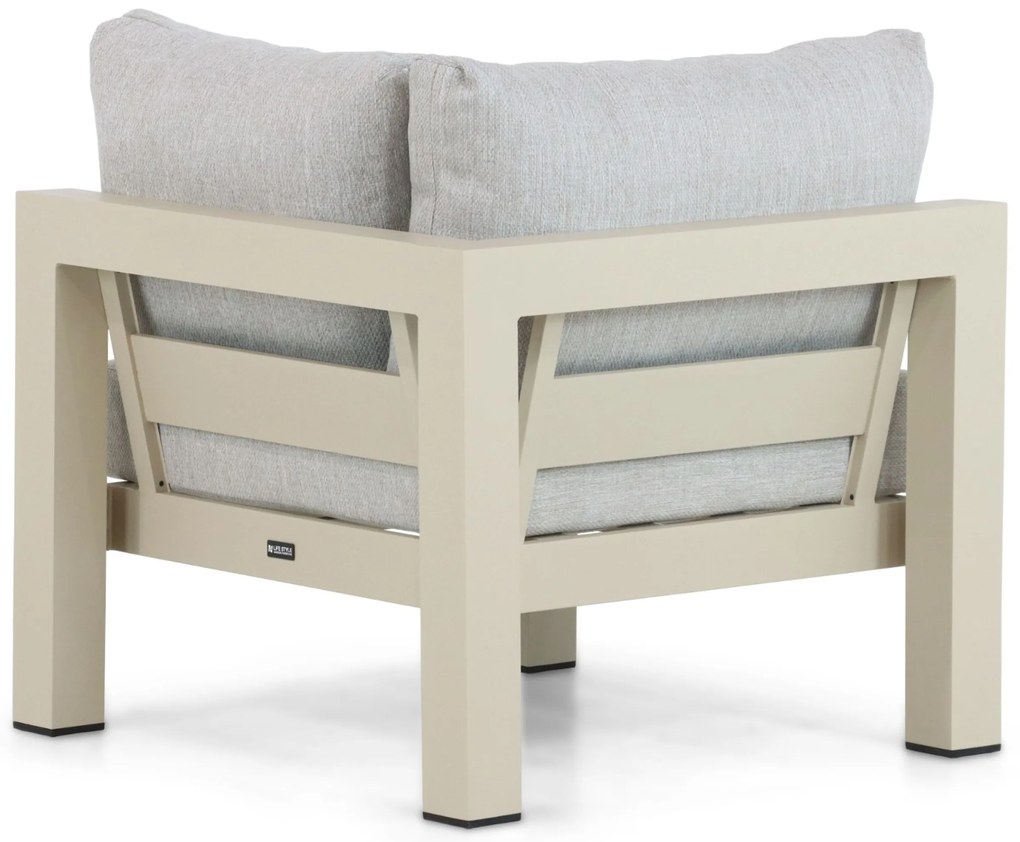 Hoek loungeset 5 personen Aluminium Taupe Lifestyle Garden Furniture Luca