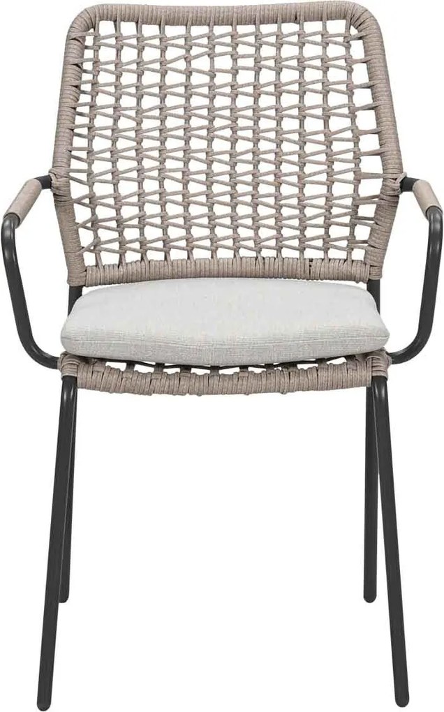 Garden Impressions Natas tuinstoel stapelbaar natural sand - 4 stuks