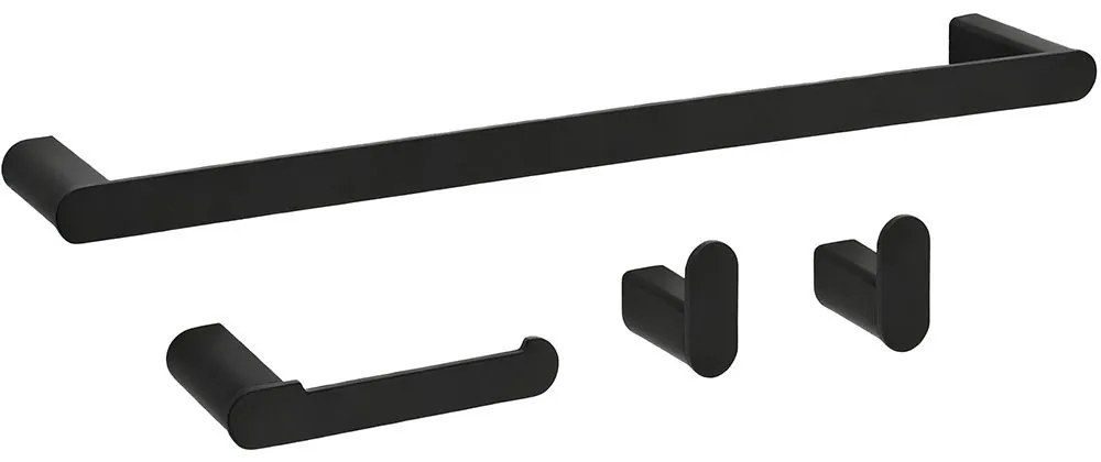 Badkameraccessoireset Mati Black 4-delig