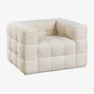 Set Van 2 Harriet Schapenvacht Fauteuils Teddystof Crème Beige - Sklum