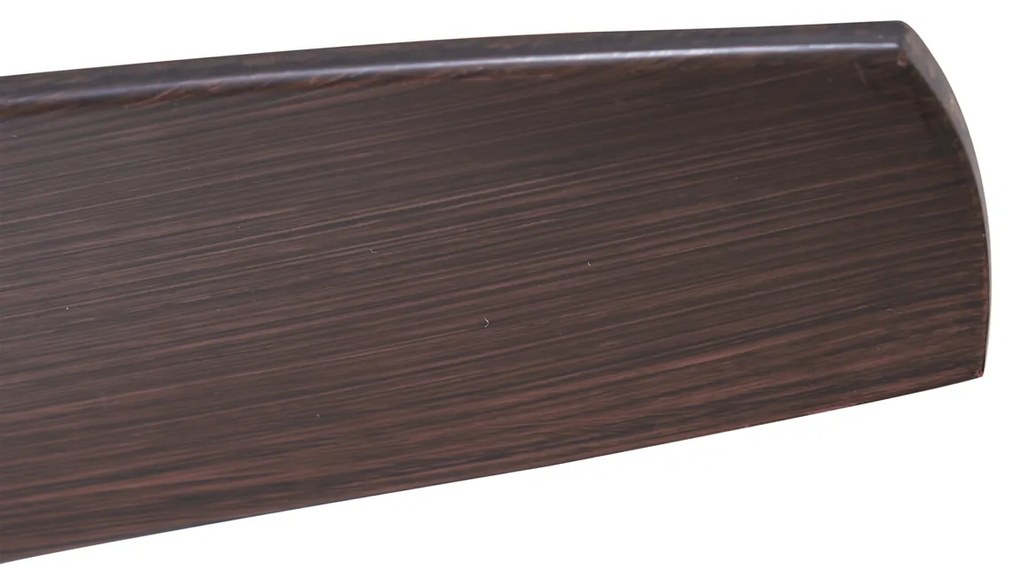 Plafondventilator met lamp zwart met hout print 132cm incl. LED dimbaar met afstandsbediening - Joly Modern rond Binnenverlichting Lamp