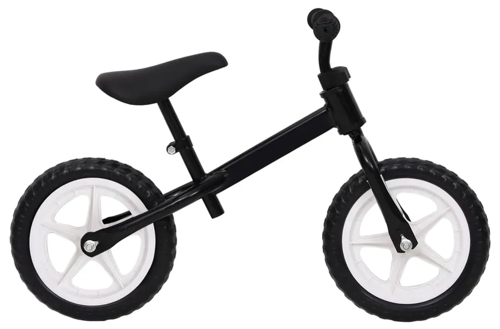 vidaXL Loopfiets met 10 inch wielen zwart