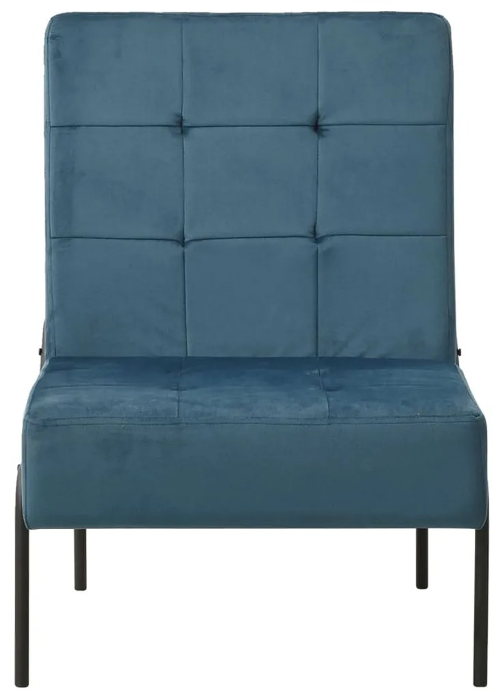 vidaXL Relaxstoel 65x79x87 cm fluweel blauw