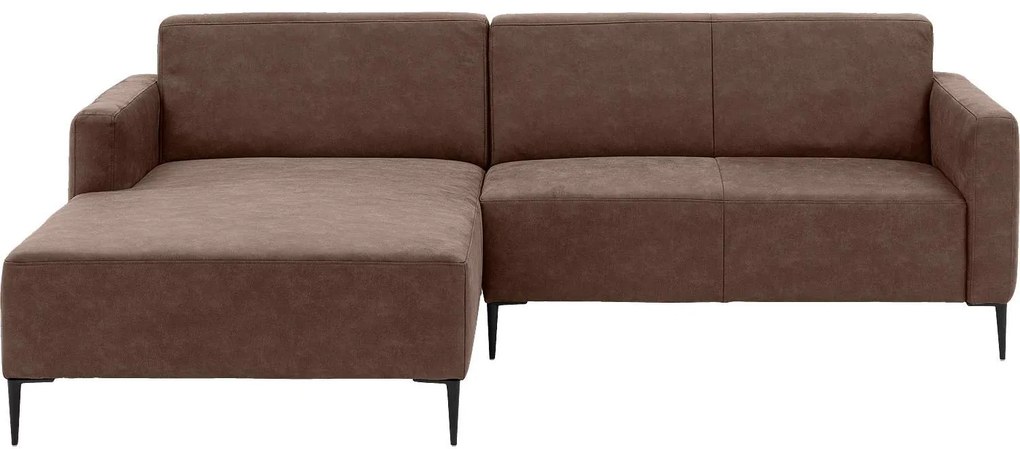 Goossens  Key West bruin, micro leer, 2-zits, modern design