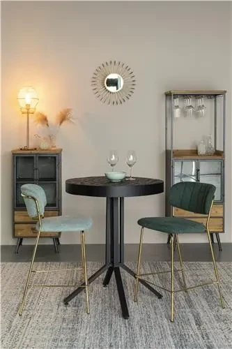 House of Rebels Counter Barkruk - 65 cm - Mascot - Goud/Groen - House of Rebels