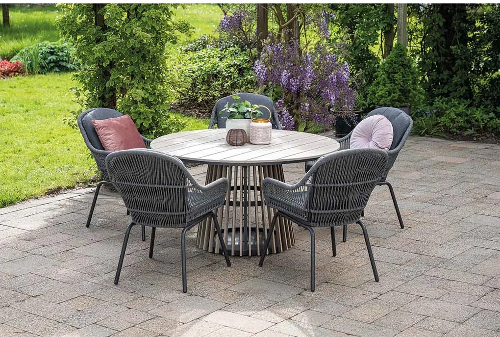 Garden Impressions Yima tuinset 6-delig - Annie tuintafel Ø148x72 cm