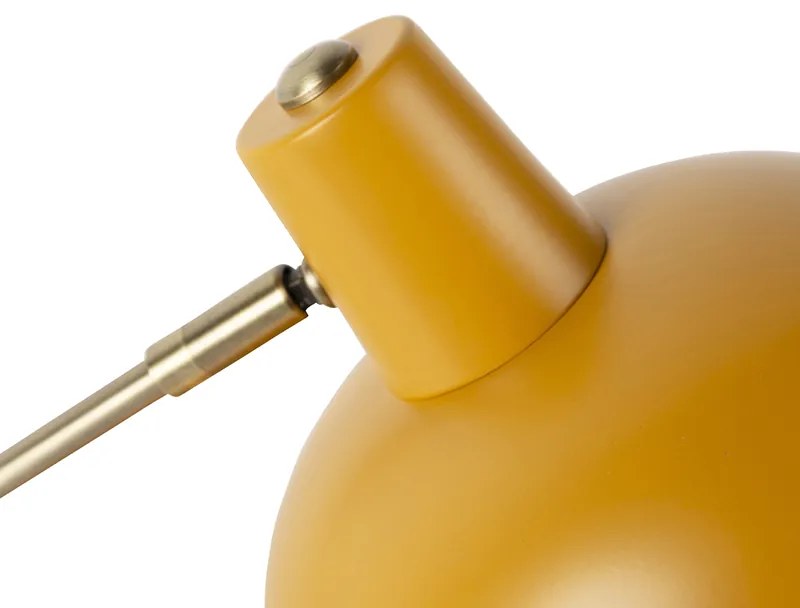 Smart tafellamp geel met brons incl. Wifi P45 - Milou