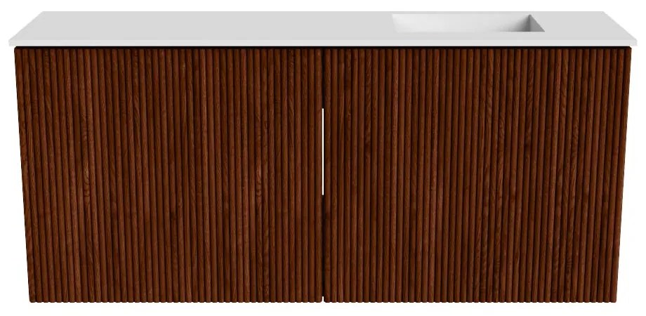 Mondiaz Joya 90cm toiletmeubel ruby met wastafel faye rechts zonder kraangat talc