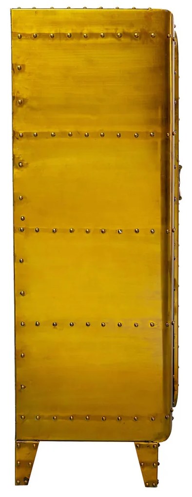Kare Design Locker Gold Gouden Kluiskast Vintage Metaal - 66x57x152cm.