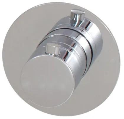 Brauer Inbouwthermostaat ronde knop met ronde rozet Chrome Edition 1601