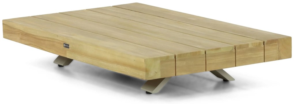Stoel en Bank Loungeset 4 personen Aluminium/Teak Old teak greywash Santika Furniture Santika