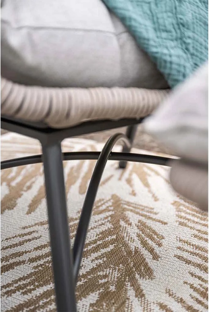 Garden Impressions Selene loungestoelen taupe - Tepa bijzettafel Ø50x48 cm