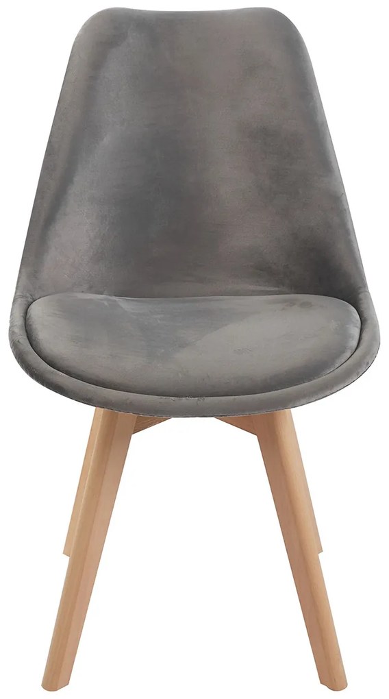 Set van 4 Synk Fluwelen Stoelen
