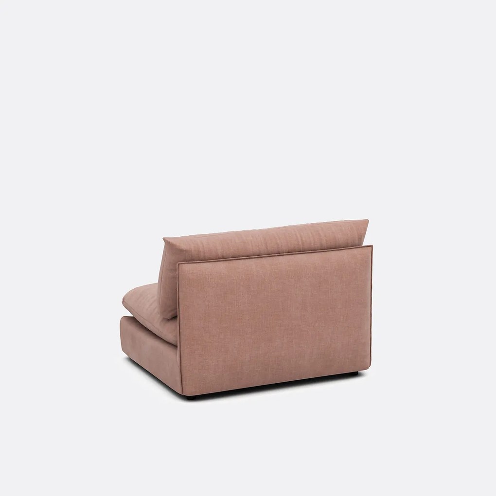 Zitelement voor modulaire sofa, in gestructureerde stof, Malo