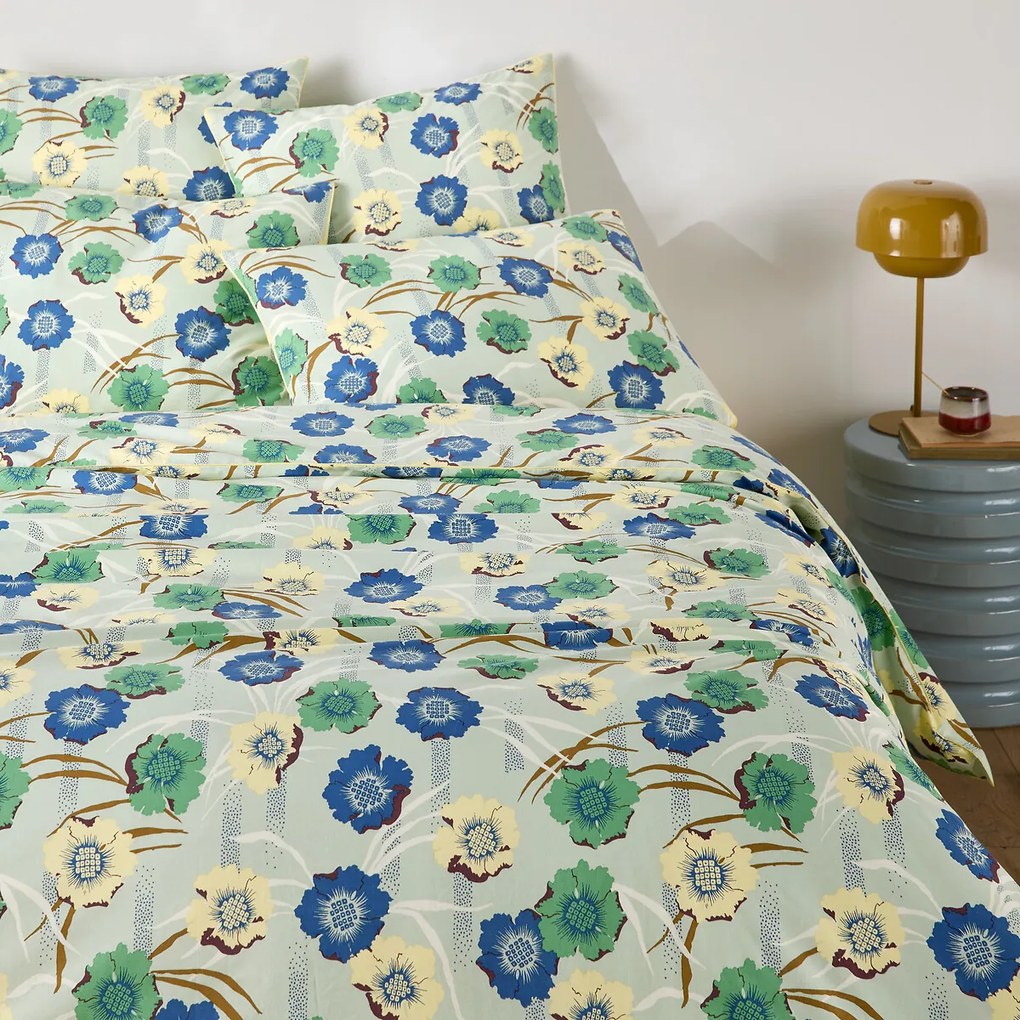 Dekbedovertrek in perkalkatoen, bloemenprint, MOWAN