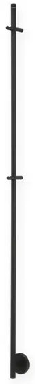 Vasco Spike Elektrische Handdoekradiator - 151.5cm hoog - 35Watt - RAL 9005 - mat zwart 118440115159005