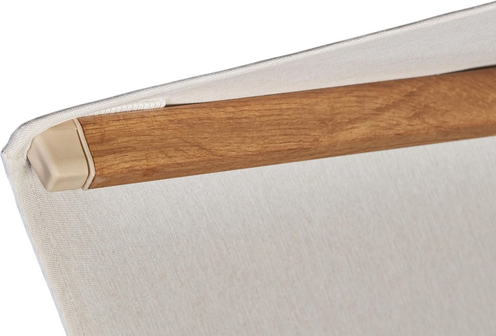 Platinum Challenger zweefparasol 4x3m T1 premium (excl. voet) teak look frame/Champagne