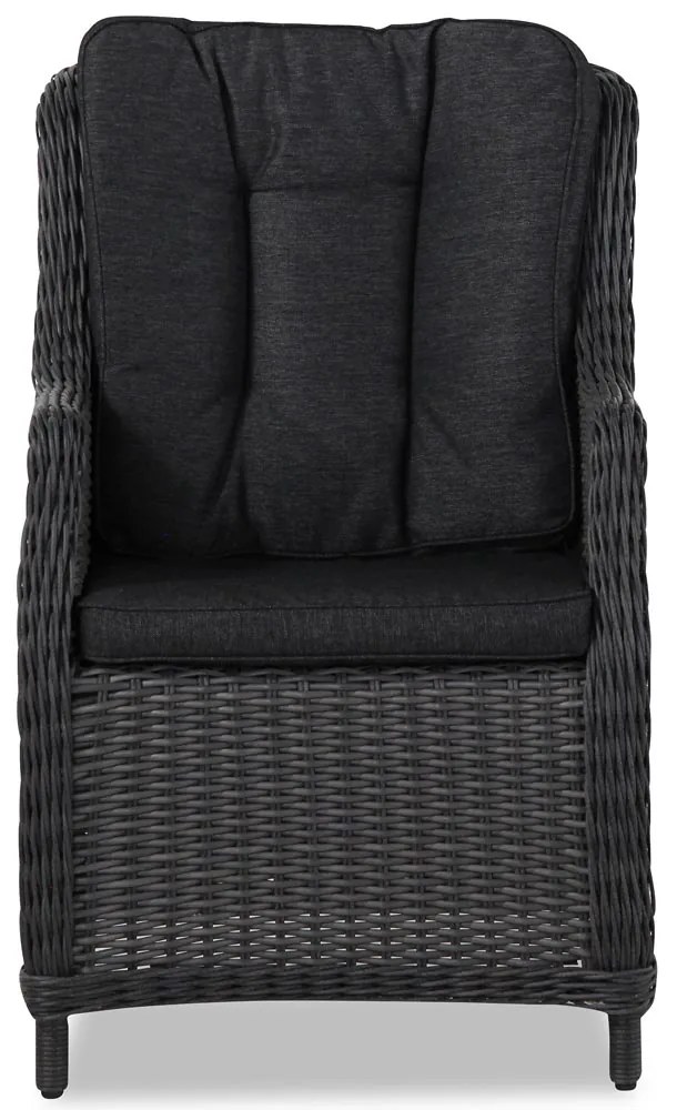 Tuinset 4 personen 160 cm Wicker Zwart Garden Collections Buckingham/Mazzarino