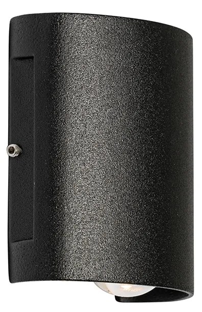 Buiten wandlamp zwart incl. LED 2-lichts IP54 - Silly