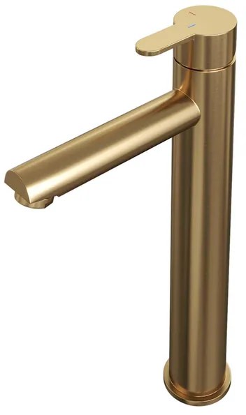 Brauer Gold - Edition Wastafelmengkraan opbouw - hoog - model d - PVD - geborsteld goud 5-GG-002-HD4