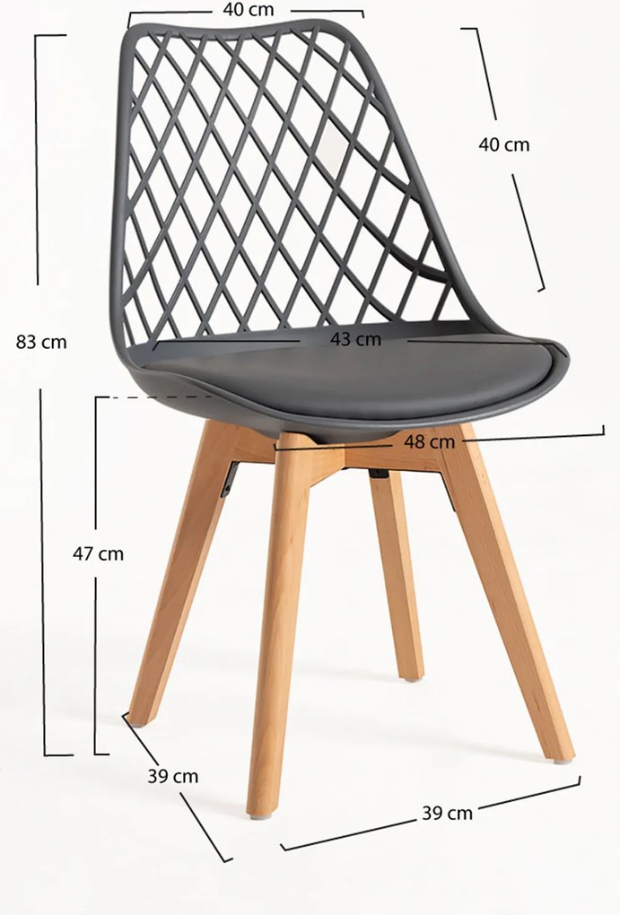 Set 4 Mima Stoelen