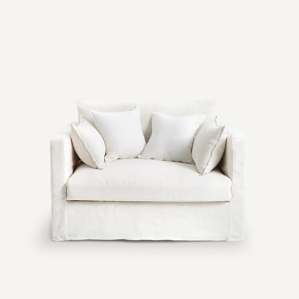 2-zitsbank in gekreukt linnen, Neo Kinkajou