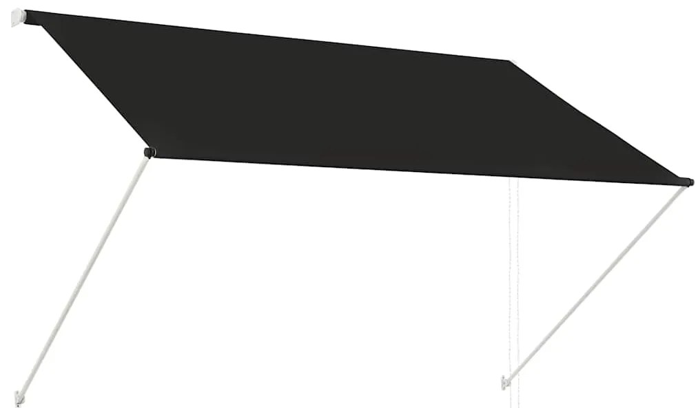 vidaXL Luifel uittrekbaar 200x150 cm antraciet