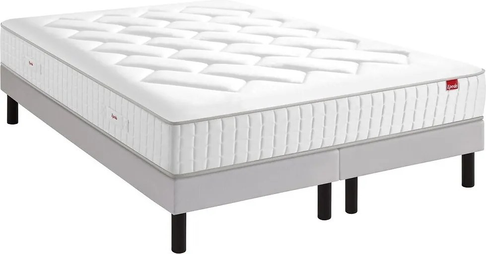 Ensemble matras met veren l'Authentique + beddenbodem