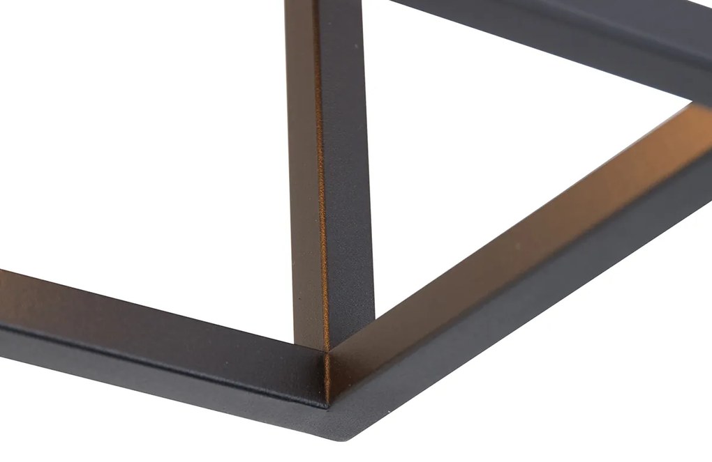 Smart plafondlamp zwart 99,5 cm incl. 4 Wifi A60 - Cage