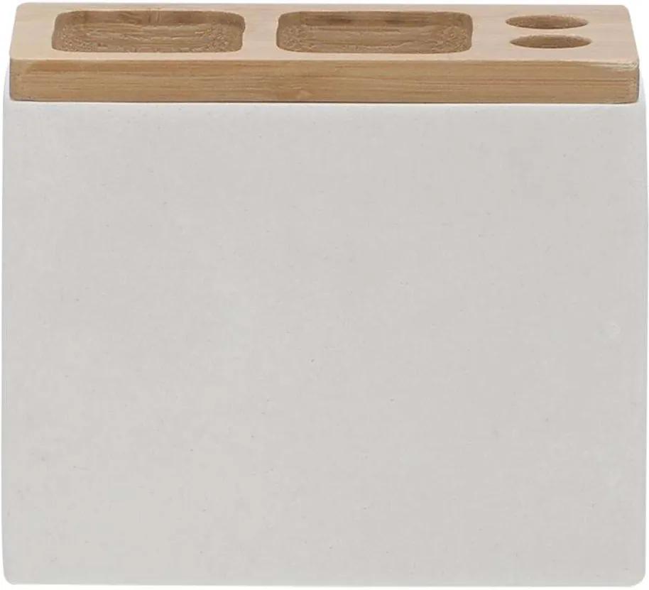 Sealskin tandenborstelhouder Grace - wit - 10,2x12,3x6 cm - Leen Bakker