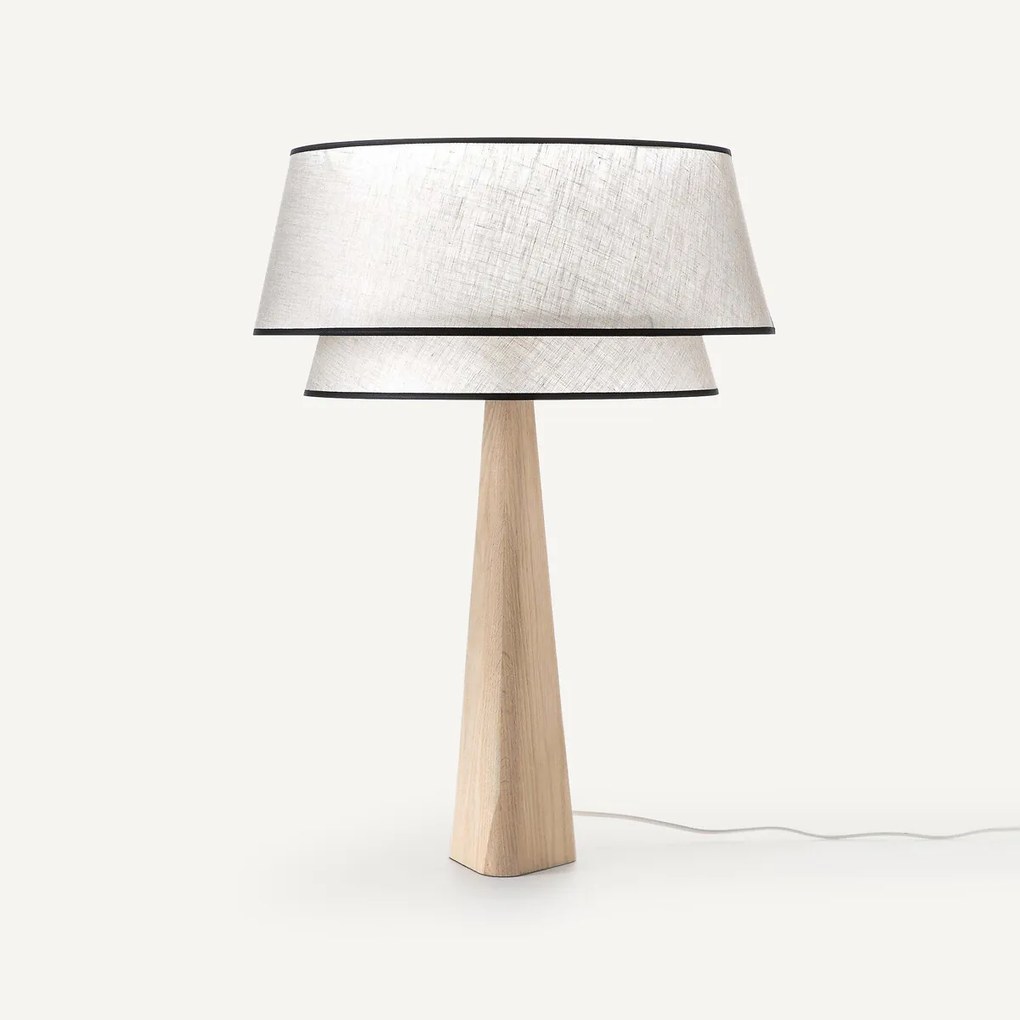 Dubbele lampenkap in linnen Epilogon