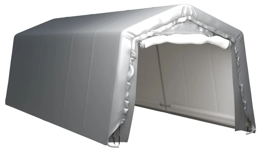 vidaXL Opslagtent 300x750 cm staal grijs