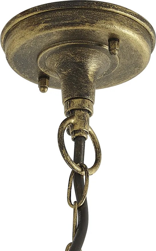 Klassieke hanglamp antiek goud IP23 - London