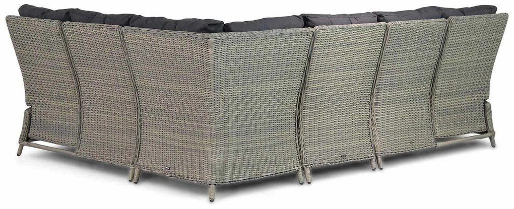 Dining Loungeset 6 personen Wicker Taupe  Garden Collections Chicago/Hamilton