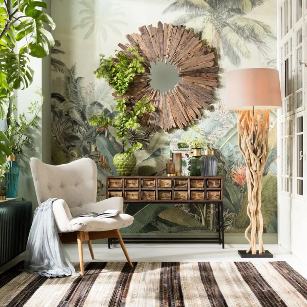 Oorfauteuil Retro Design Naturel
