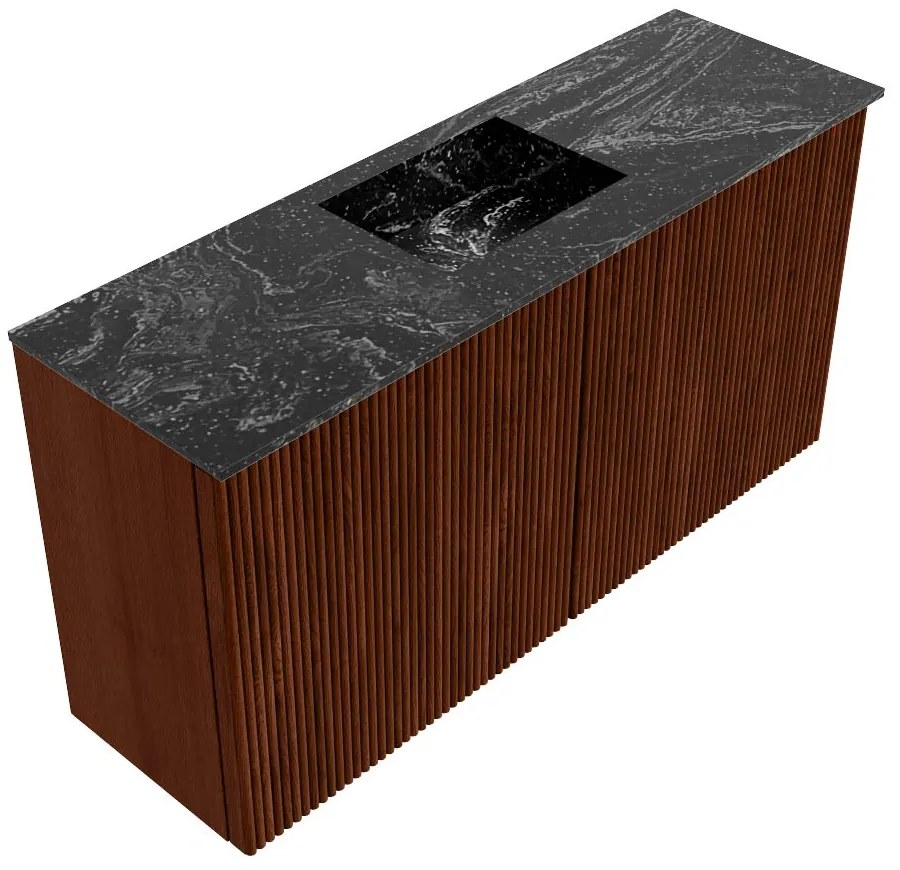Mondiaz Joya DLux 80cm toiletmeubel ruby met wastafel faye midden zonder kraangat lava