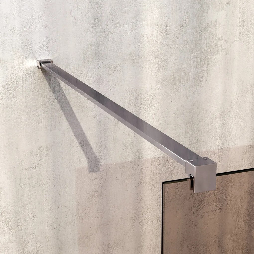 Brauer Oblivion inloopdouche bronsglas 100cm RVS geborsteld PVD