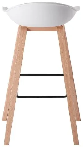 House of Rebels Barkruk - Romeo - 73 cm - Wit - Hout - House of Rebels