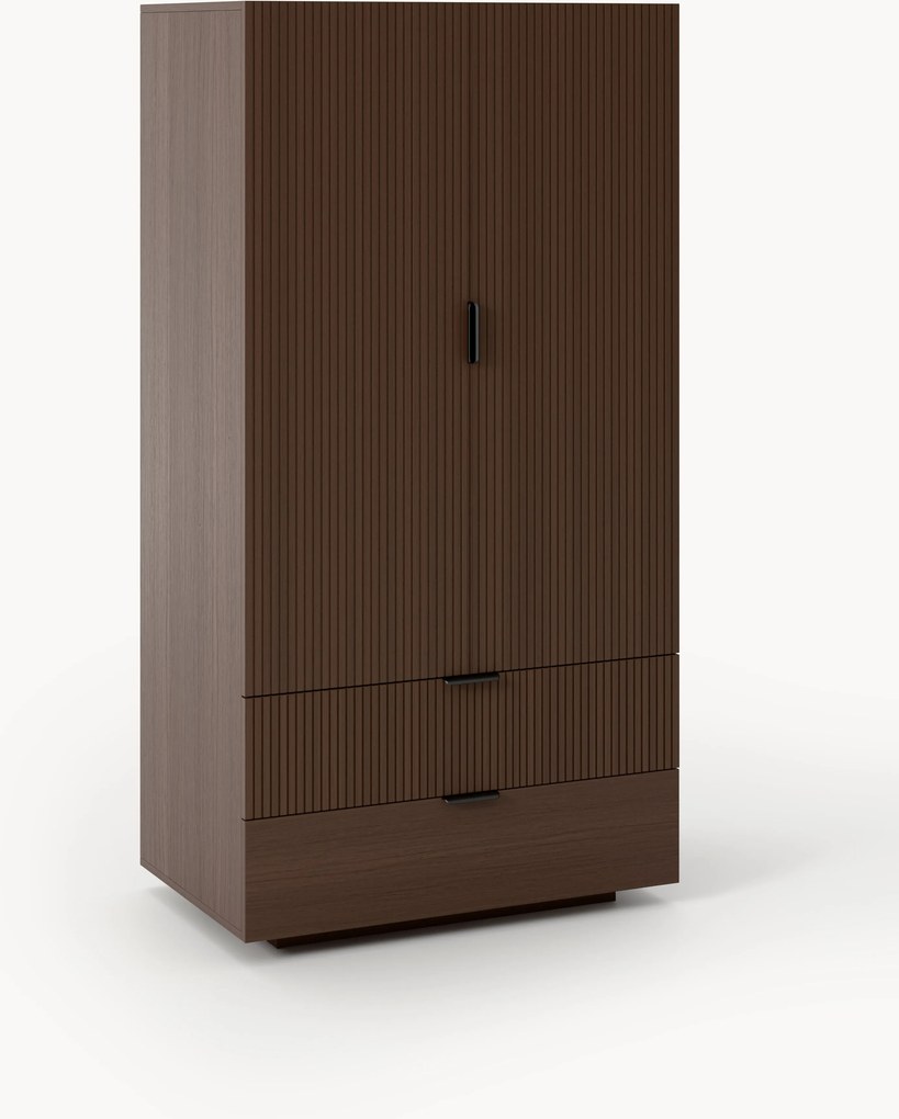 Houten compacte kledingkast Sato
