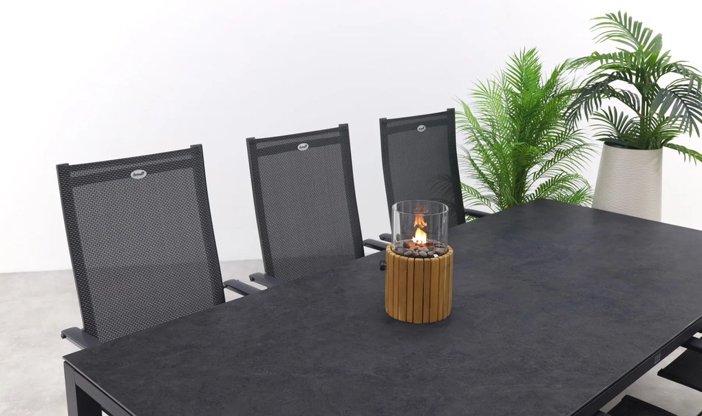 Hartman Napoli/Chaneo verstelbare tuinset - 220x100 cm. - 7-delig