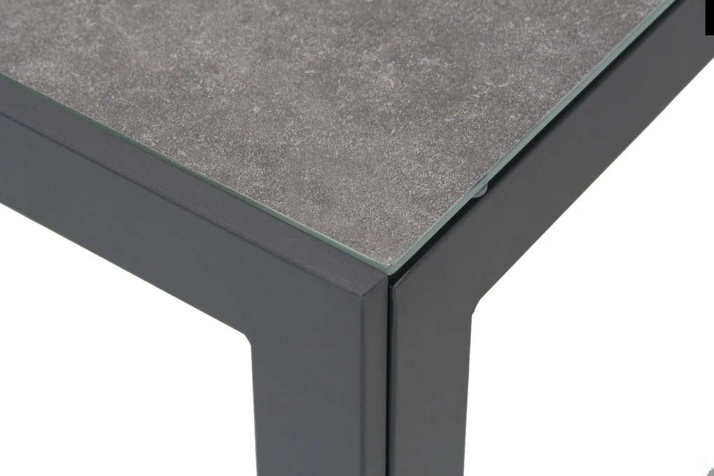 Tuinset 4 personen 160 cm Aluminium/textileen Grijs Lifestyle Garden Furniture Rome/Varano