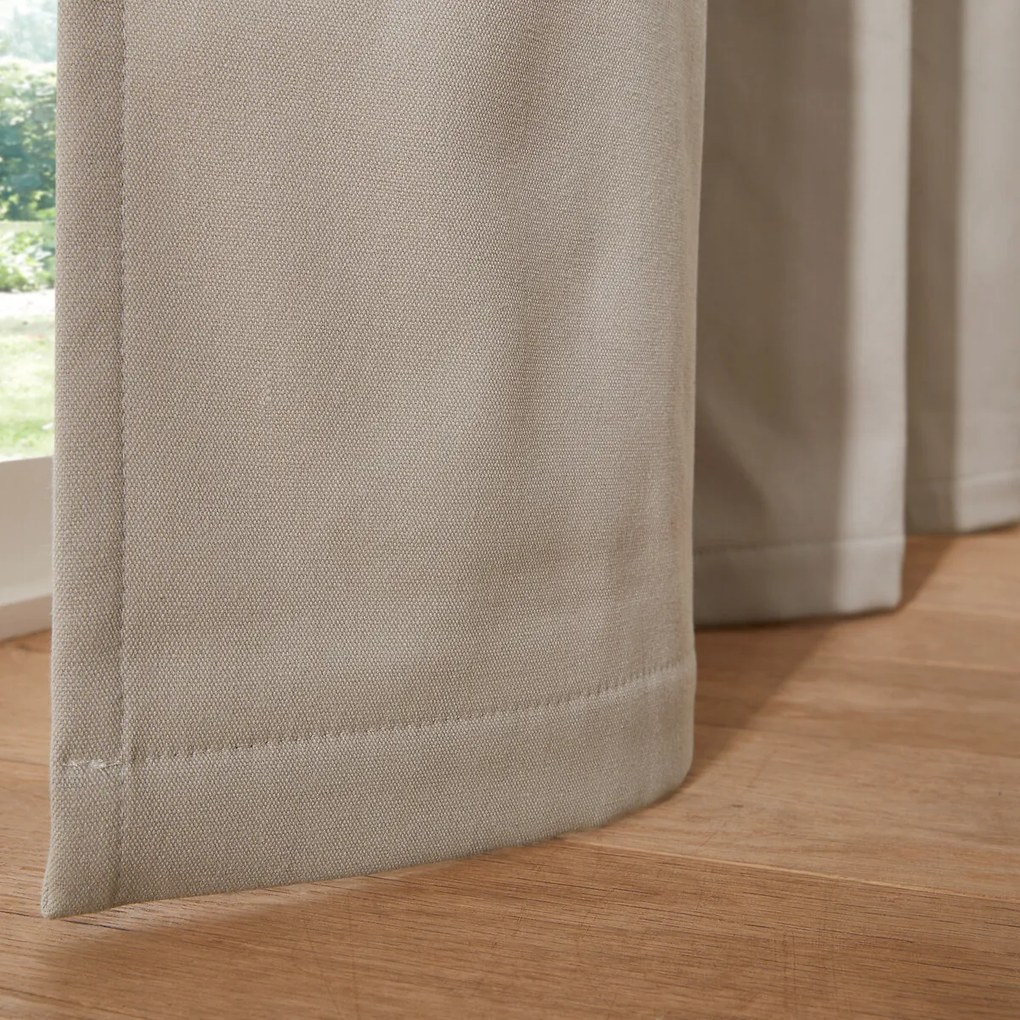 Thermogordijn, fleece, gerimpelde bies en golf, Panason