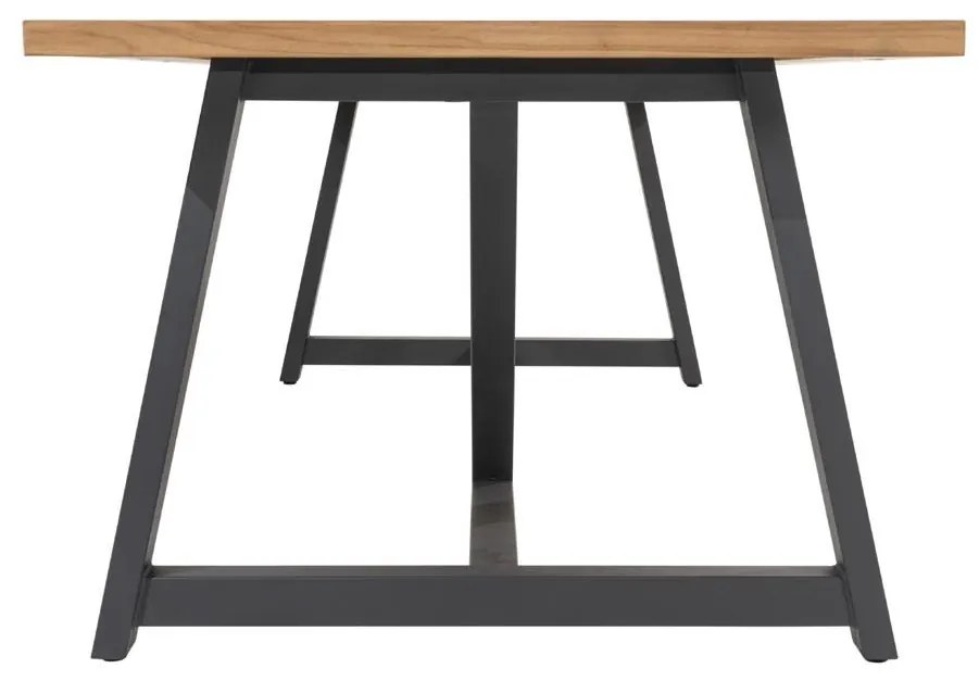 Taste by 4 Seasons Noah RVS tuintafel met teak blad 260 x 100 cm SALE  Tuintafel    houtkleur weerbestendig