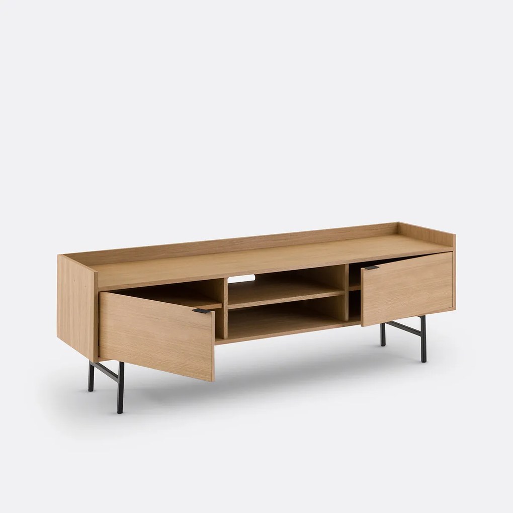 Lange tv-/hifi-kast met eikenfineer L175 cm, Volga