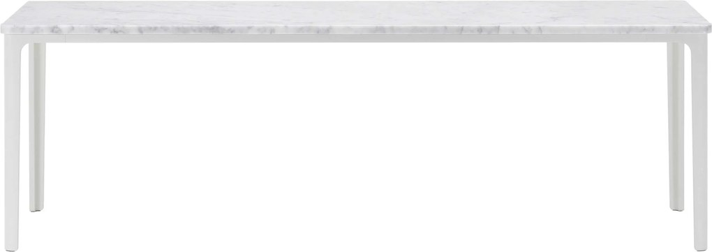 Vitra Plate salontafel 113x41 wit marmer onderstel wit