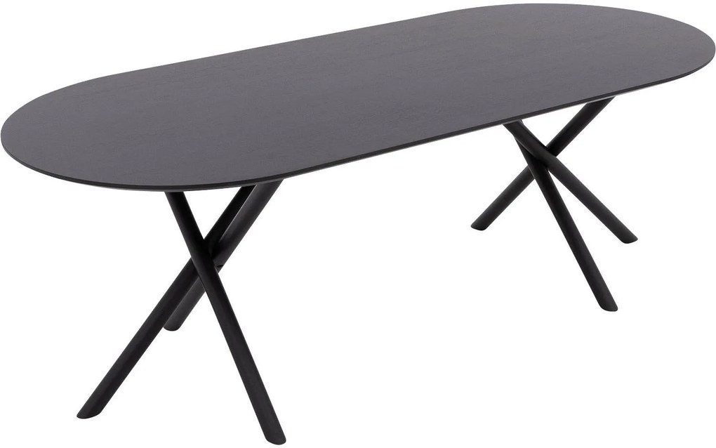 Goossens Eettafel Kristian, Semi rond 220 x 100 cm